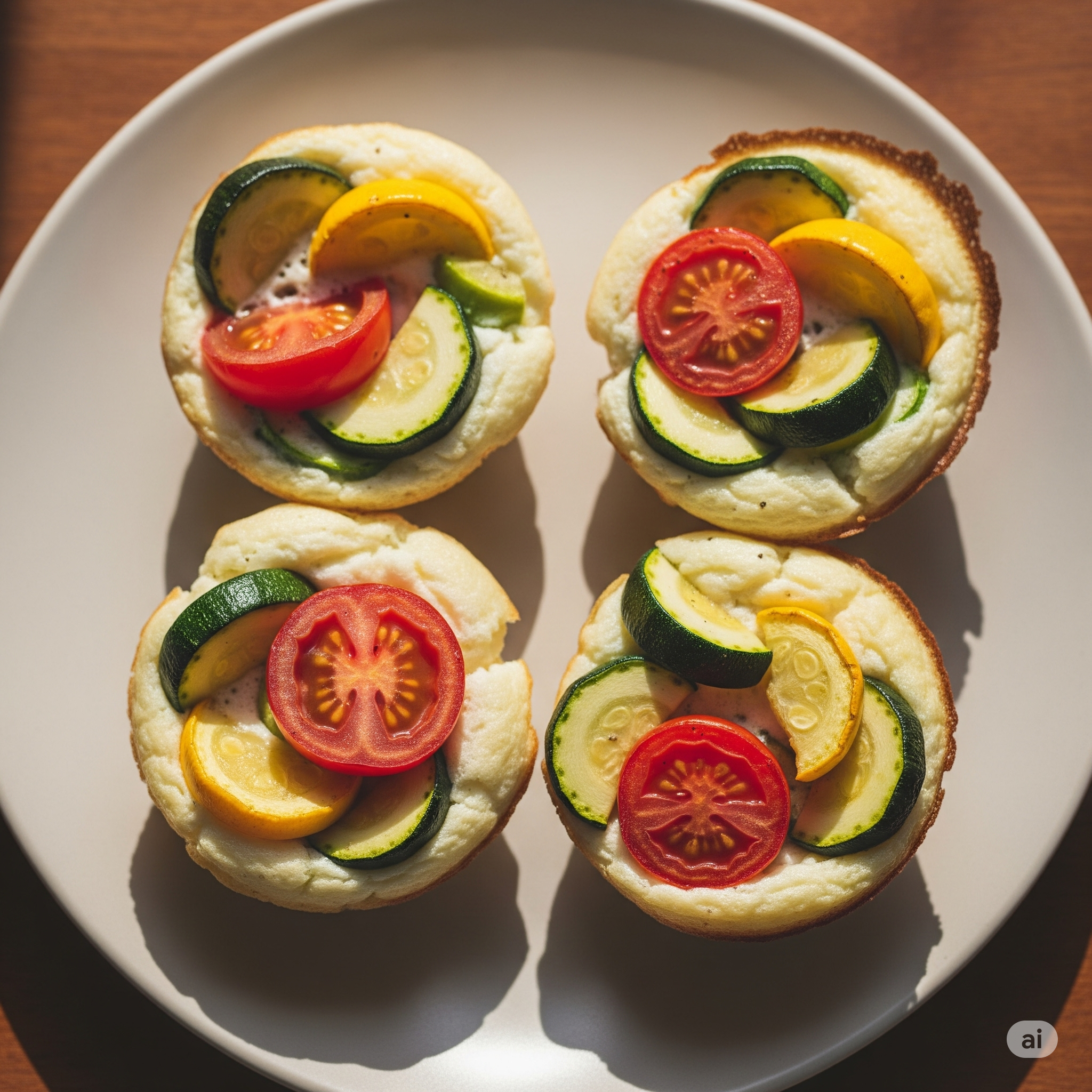 Baked Egg White & Vegetable Cups