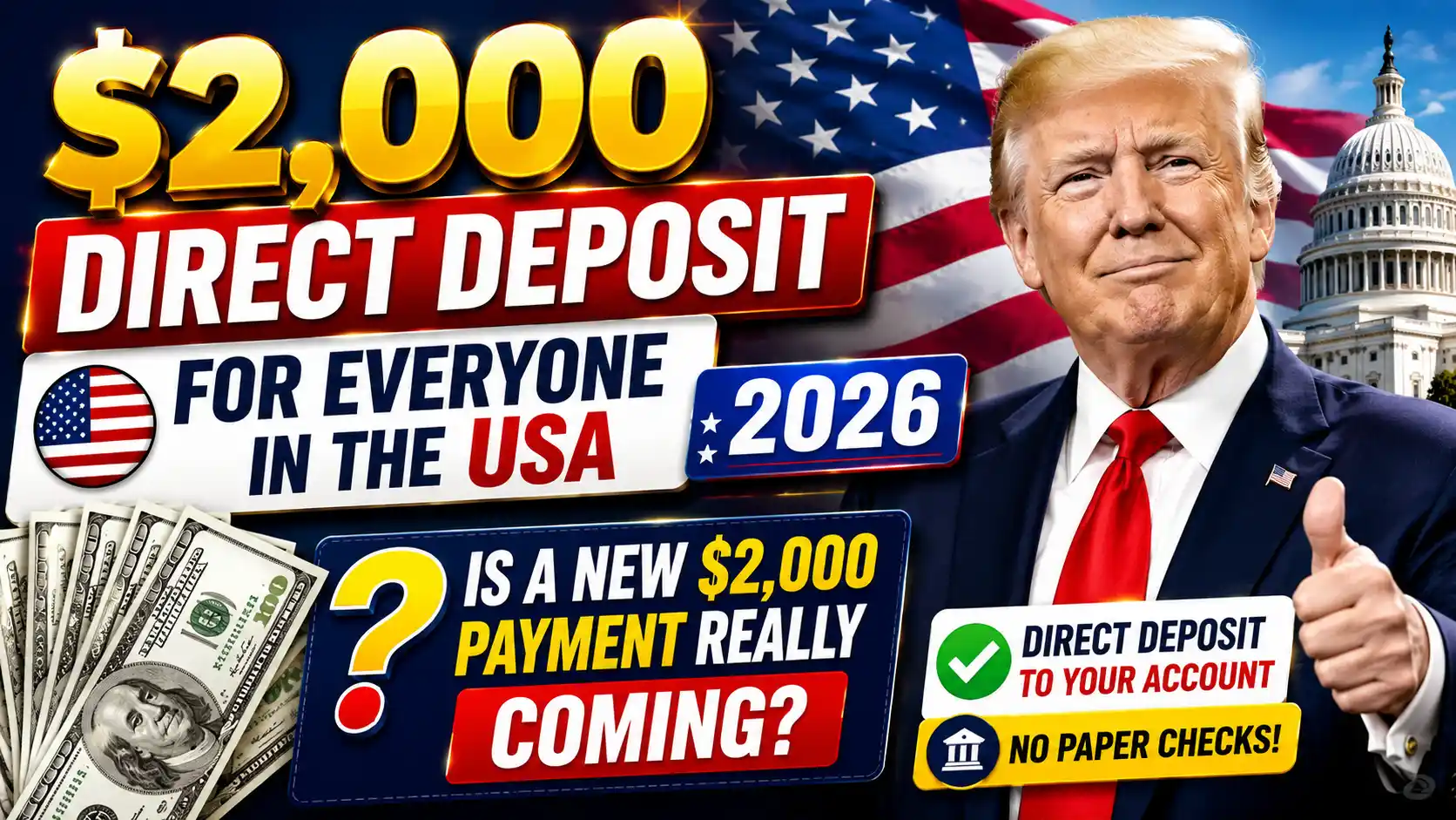 $2,000 Direct Deposit for Everyone in the USA 2026